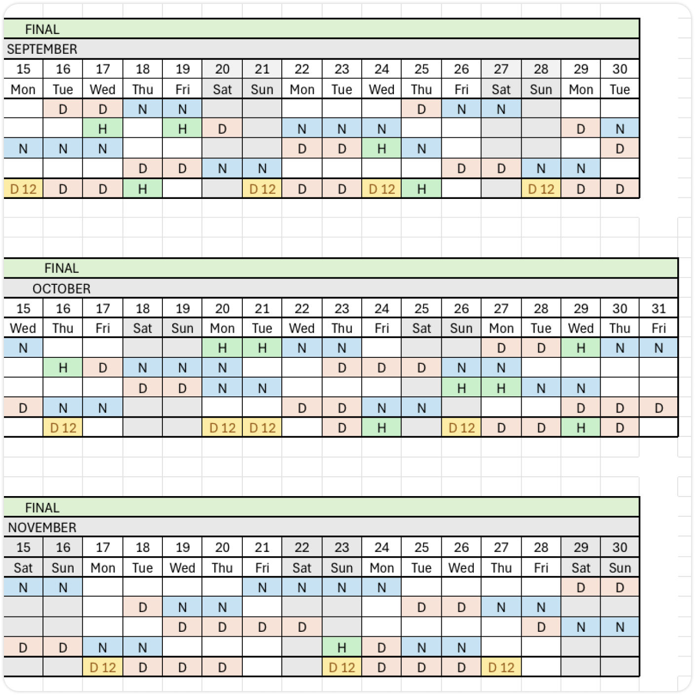 Shiftboard source schedule sheet